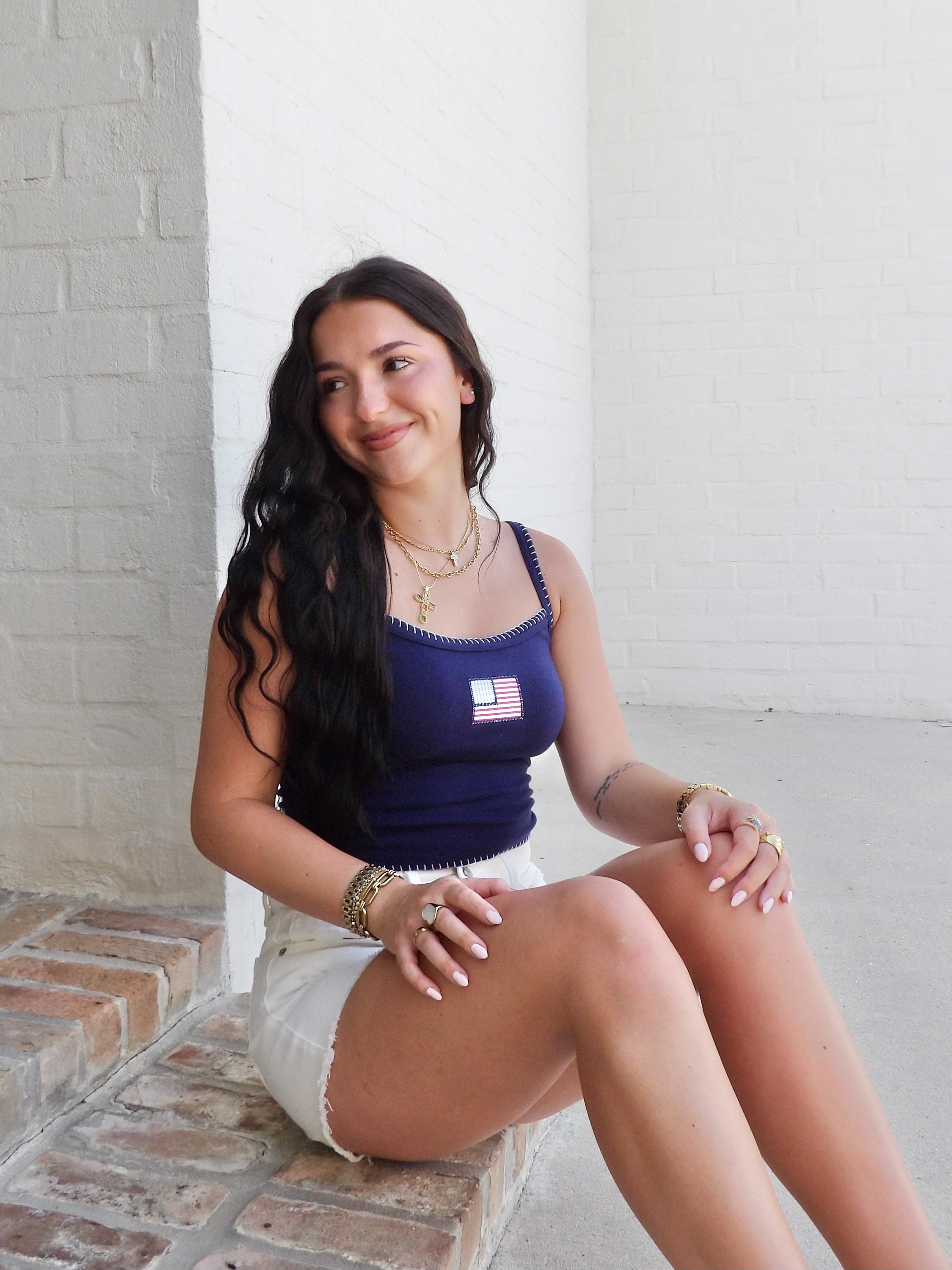 The Americana Knit Tank