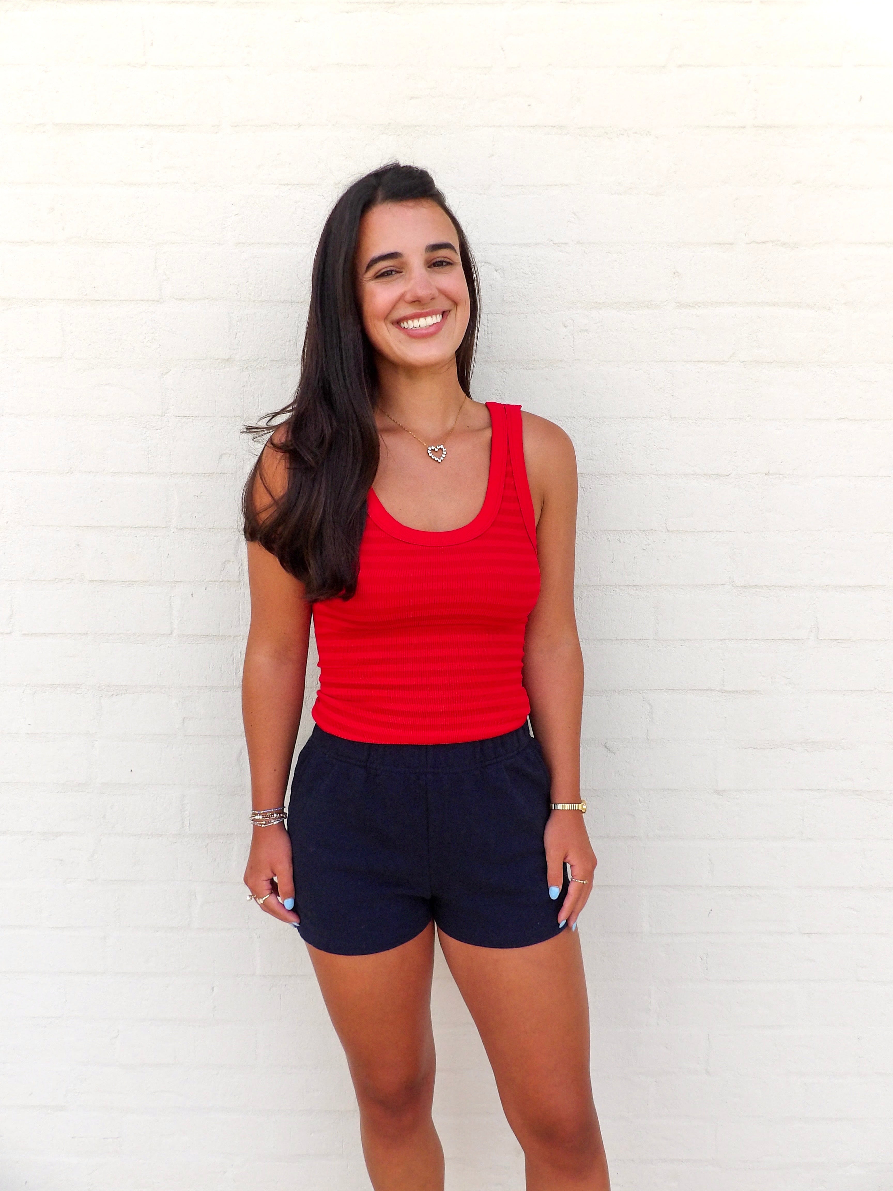The Cherry Stripe Tank