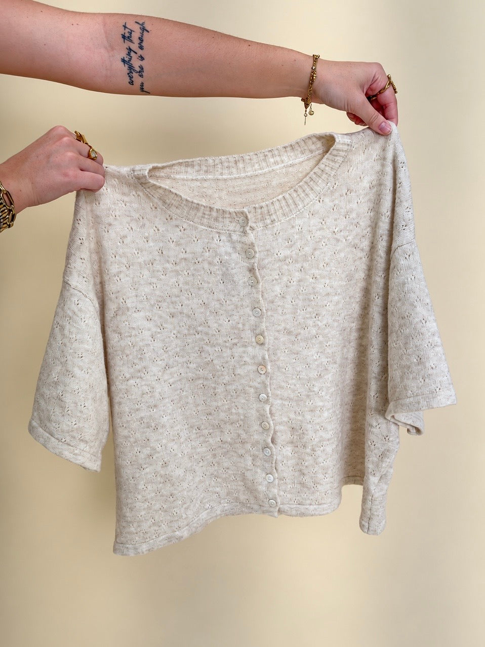 The Peyton Pointelle Cardigan