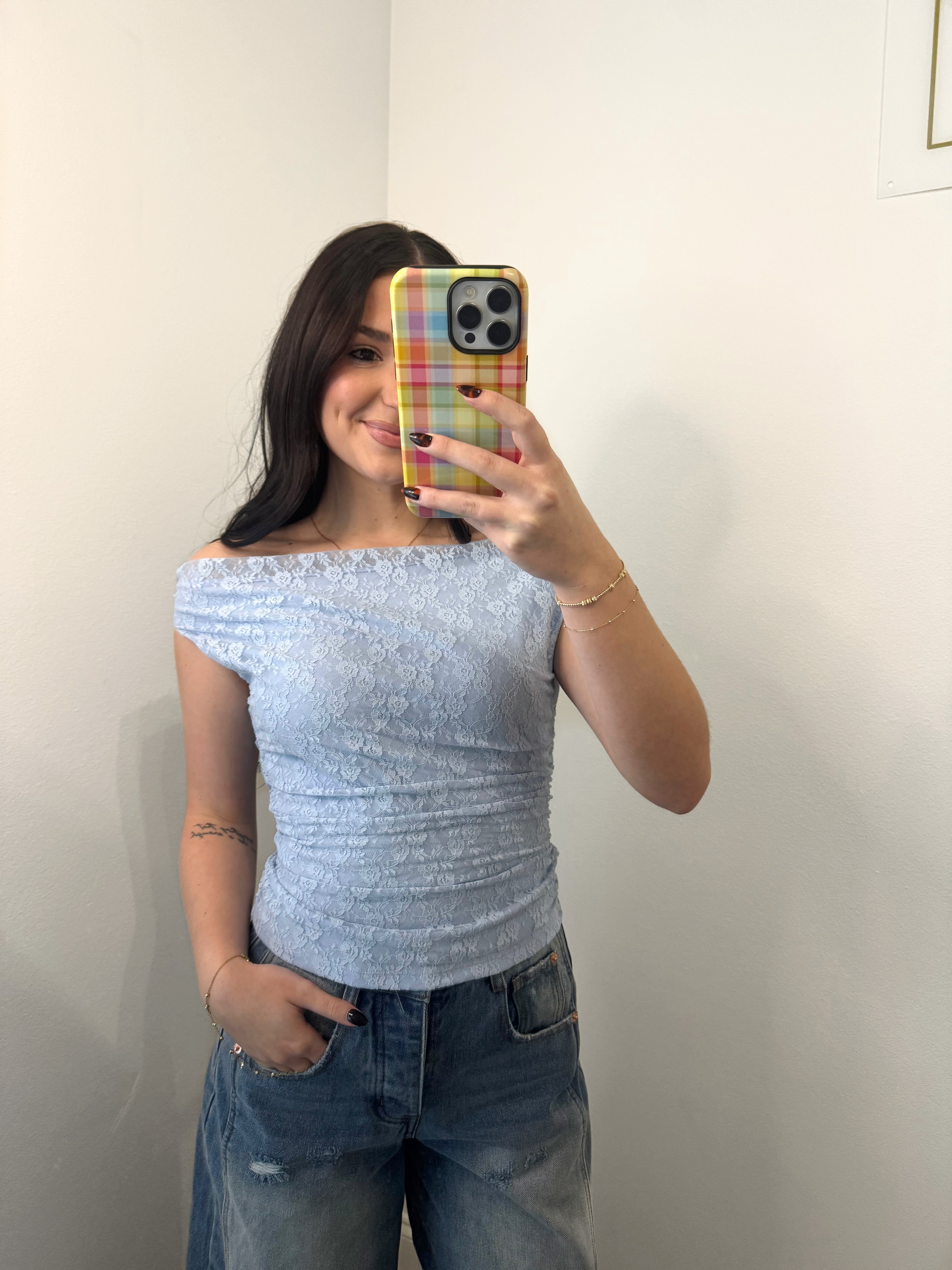 The Bluebell Lace Top