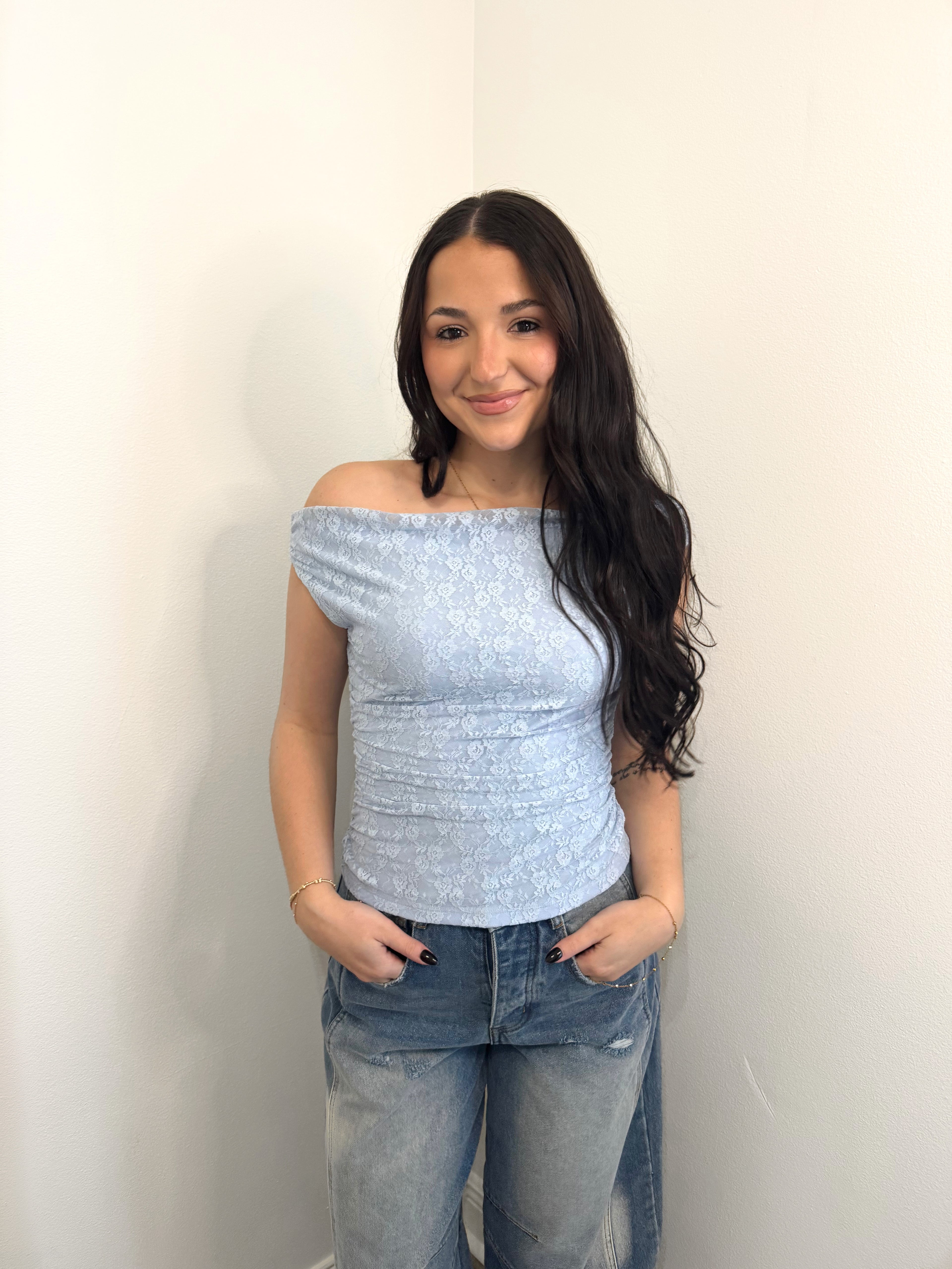 The Bluebell Lace Top