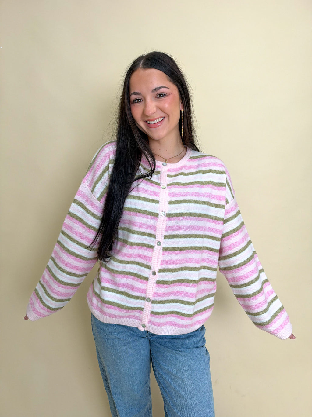 The Strawberry Matcha Cardigan
