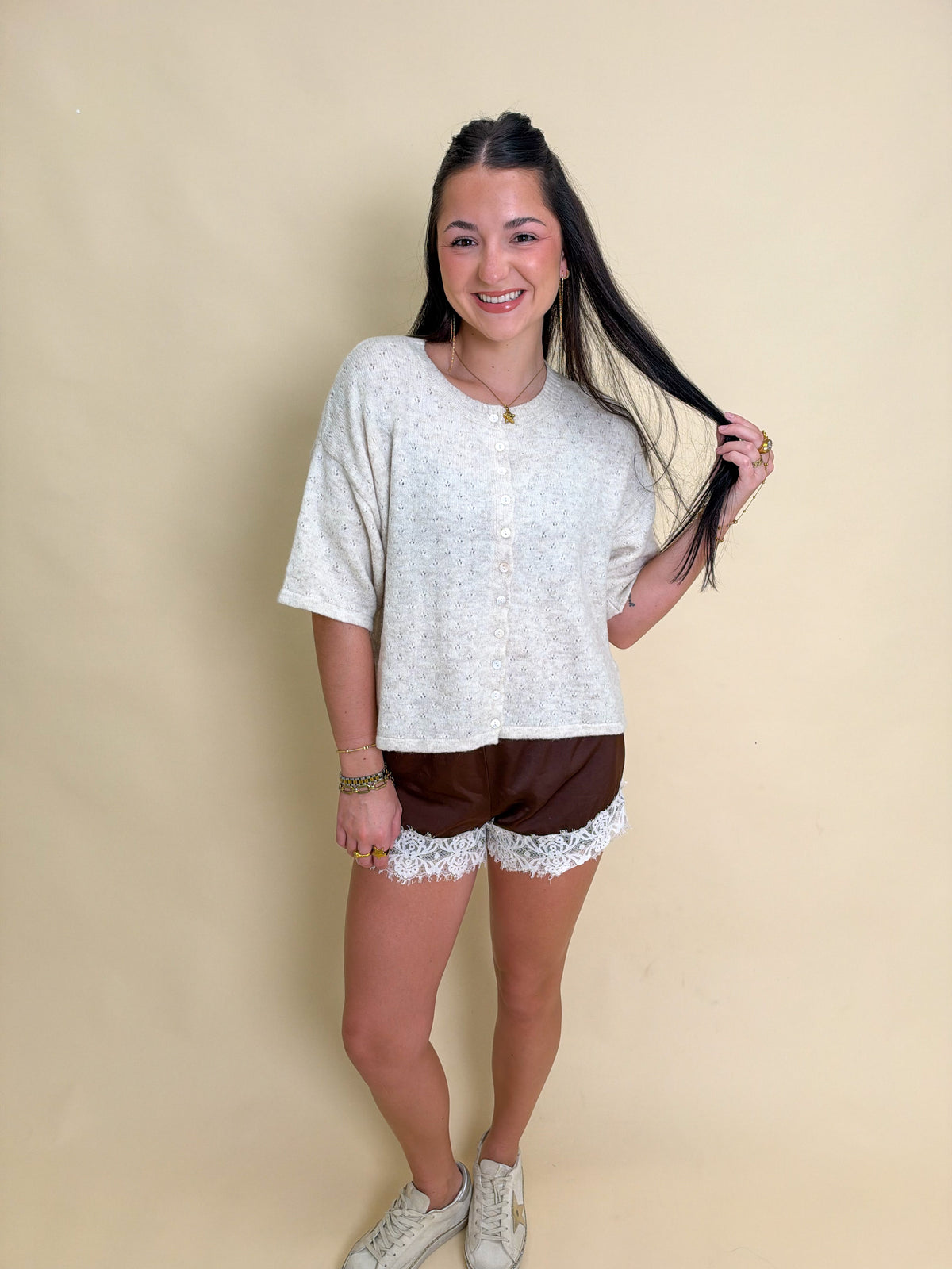 The Peyton Pointelle Cardigan