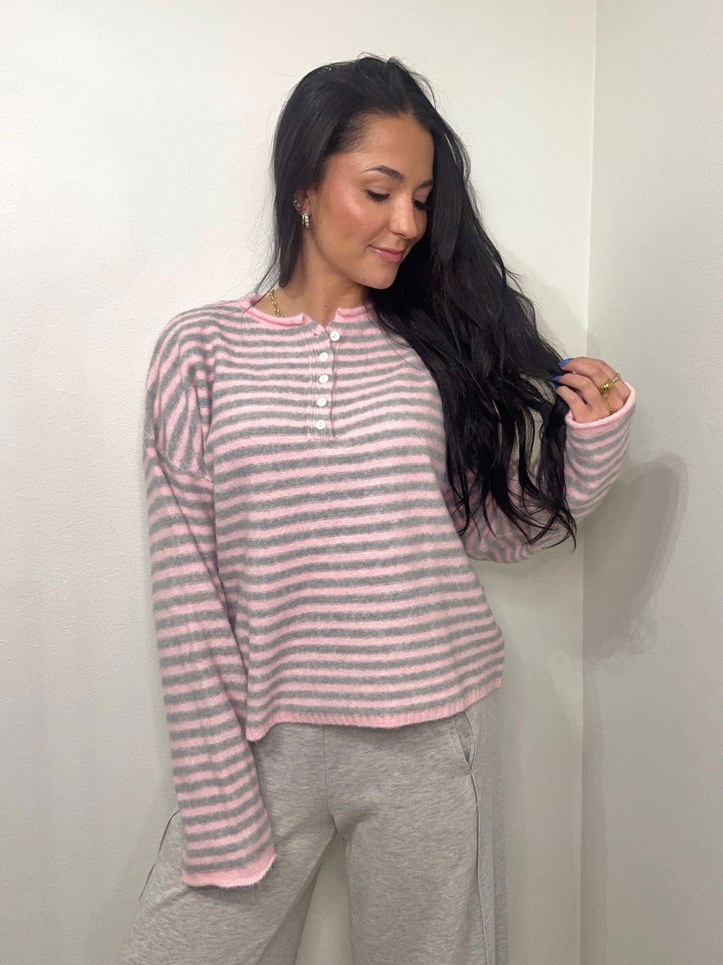 The Sweetheart Striped Sweater