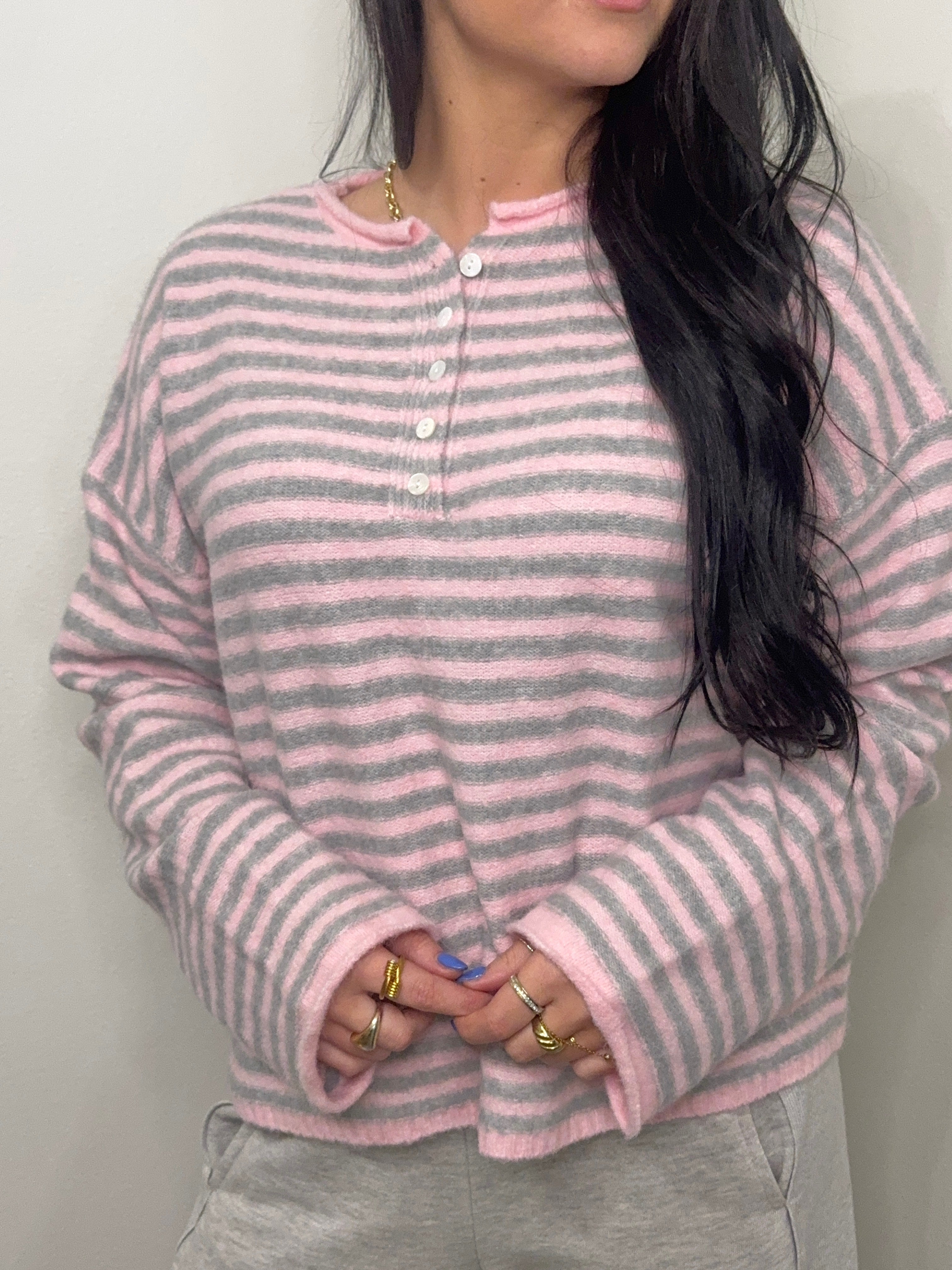 The Sweetheart Striped Sweater