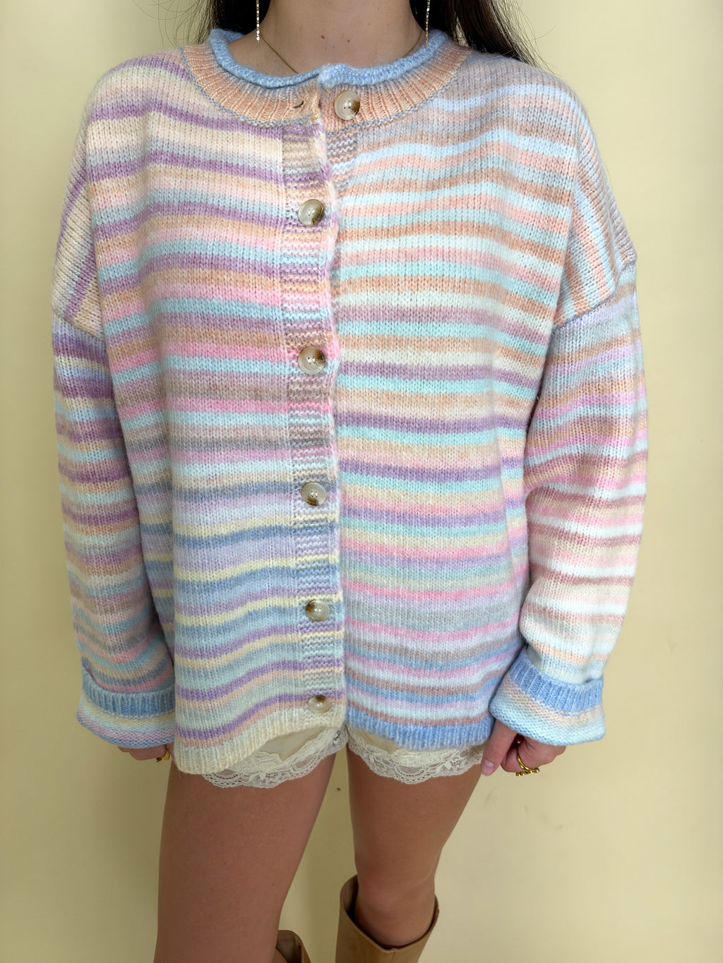 The Cotton Candy Cardigan