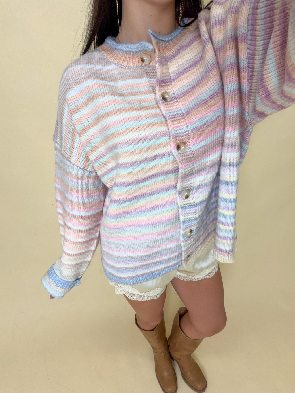 The Cotton Candy Cardigan