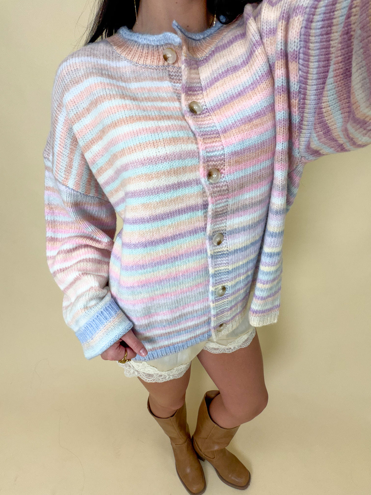 The Cotton Candy Cardigan