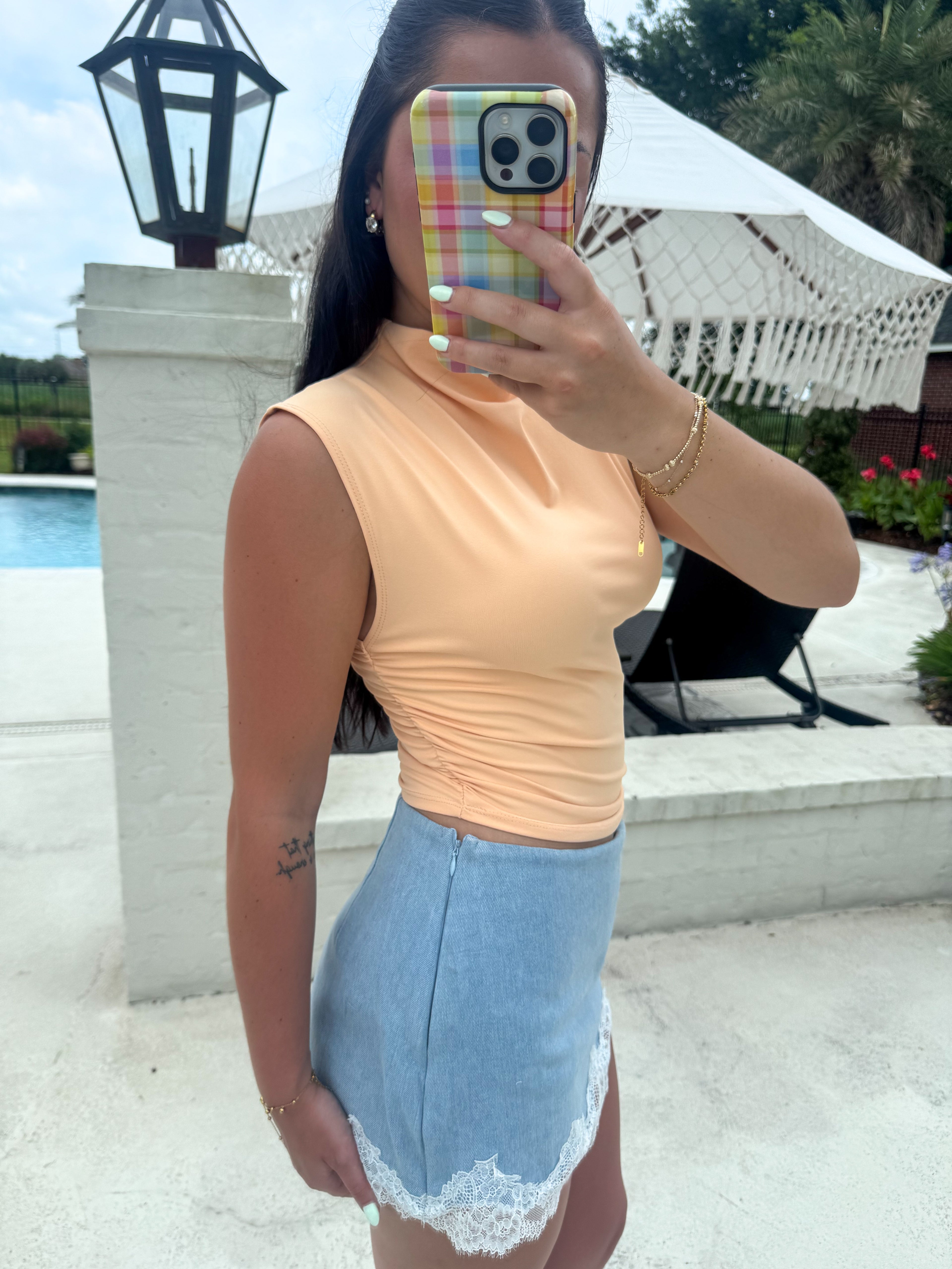 The Peach Bellini Top
