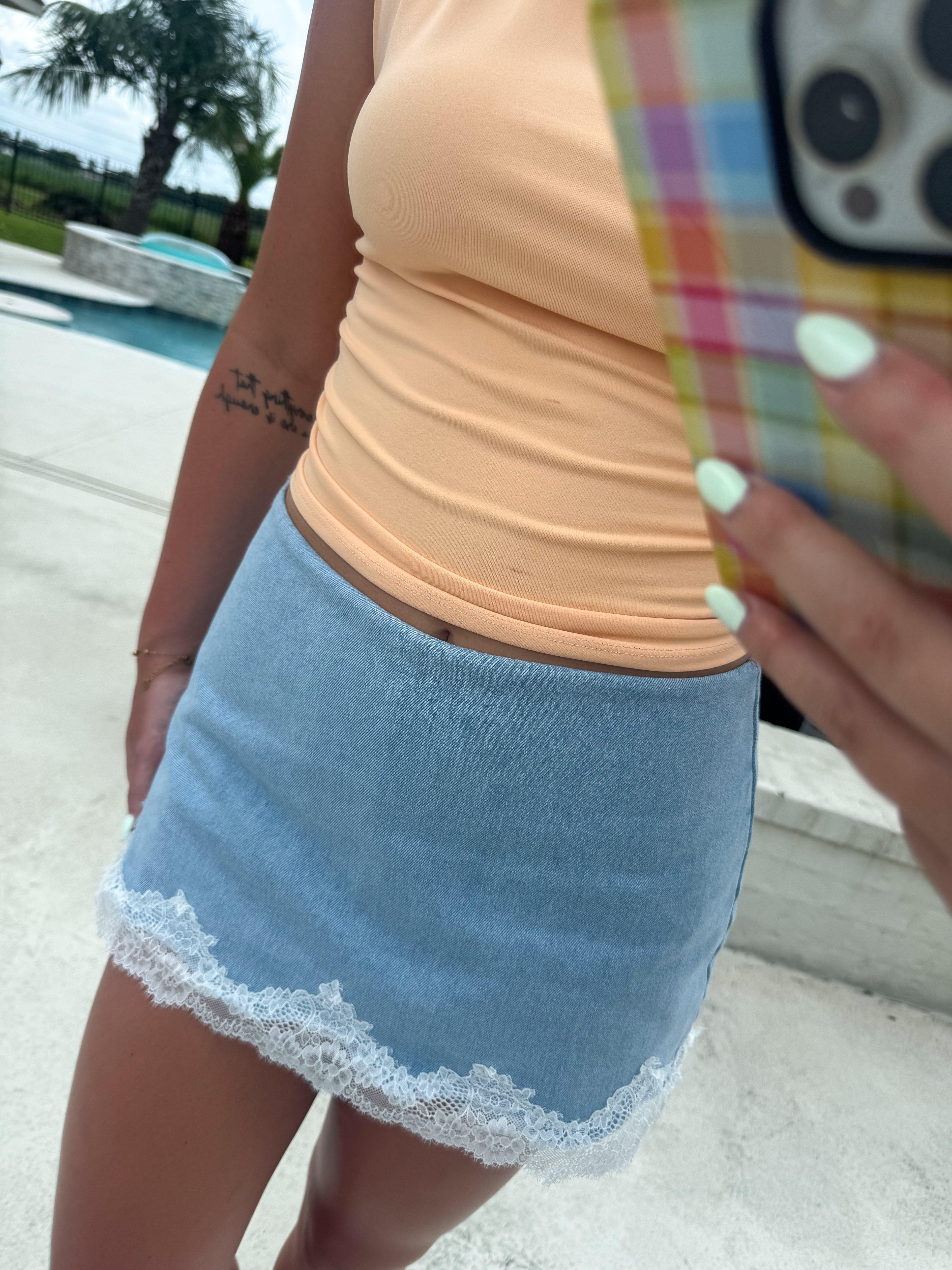 The Luna Lace Skort