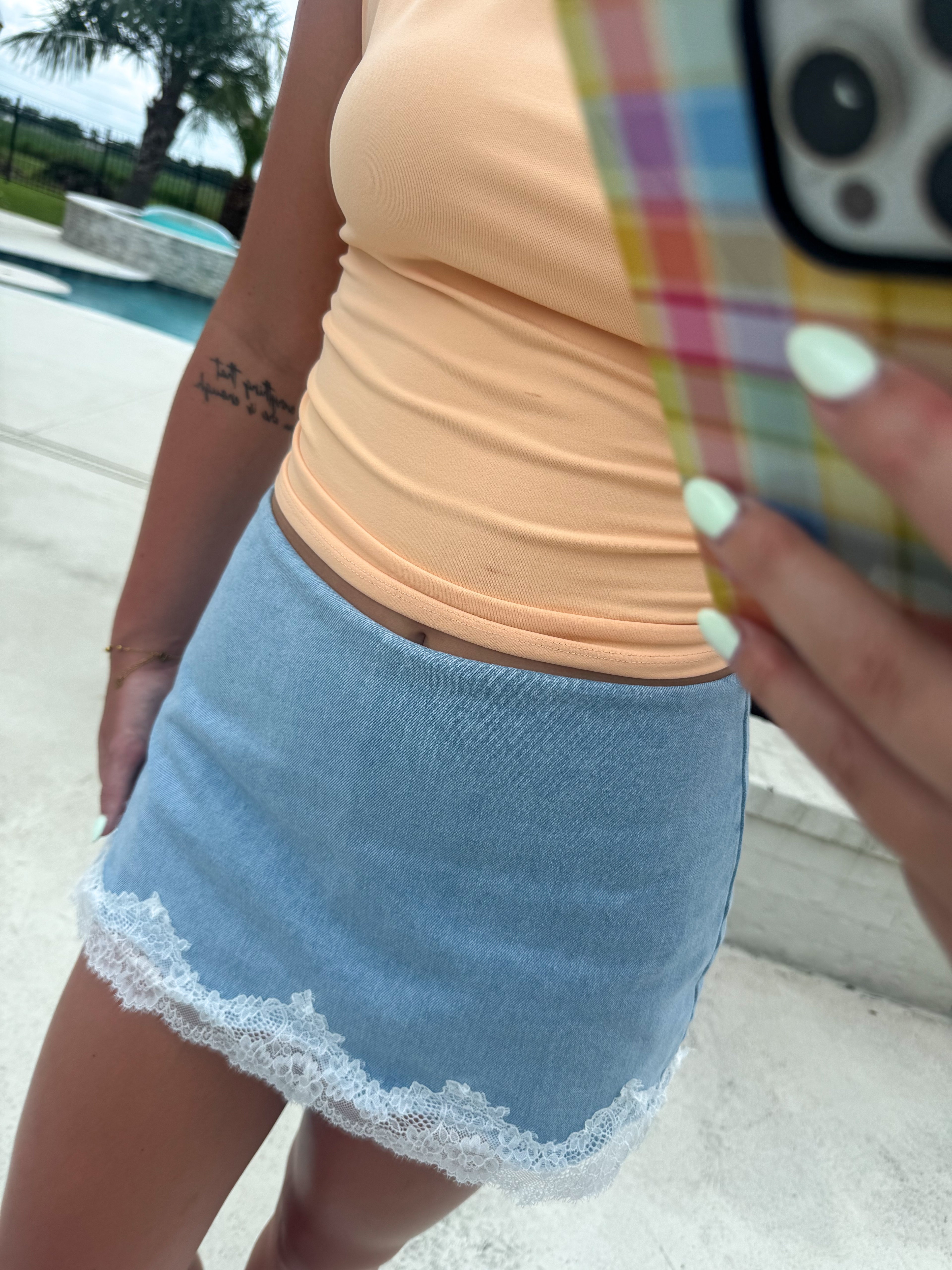 The Luna Lace Skort